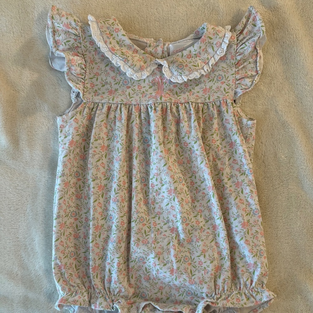 Floral Bubble 18M "M" Monogram